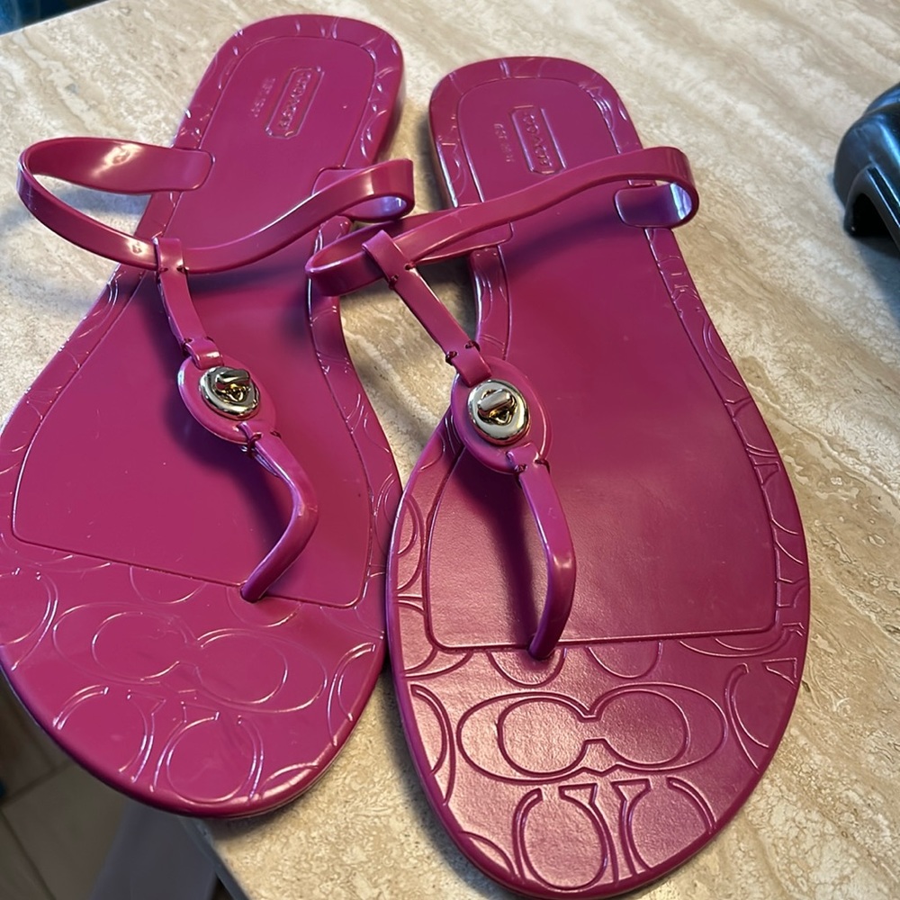 Coach jelly sandals